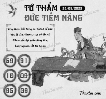 TỨ THẨM ĐỨC TIỀM NĂNG 25/09/2023