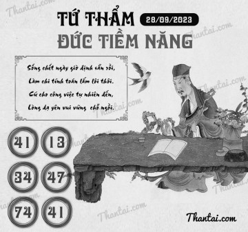 TỨ THẨM ĐỨC TIỀM NĂNG 28/09/2023