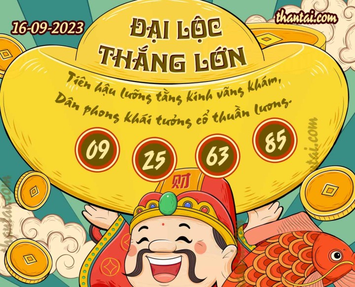 ĐẠI LỘC THẮNG LỚN 01/09/2023