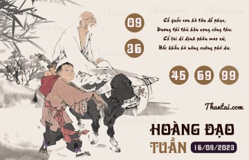 HOÀNG ĐẠO TUẦN 16/09/2023