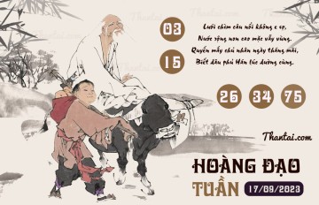 HOÀNG ĐẠO TUẦN 17/09/2023