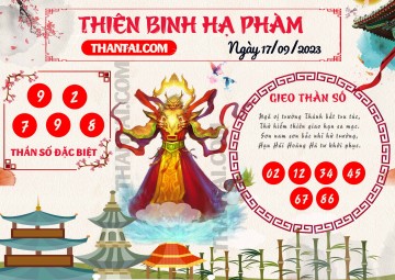 Thiên Binh Hạ Phàm 17/09/2023