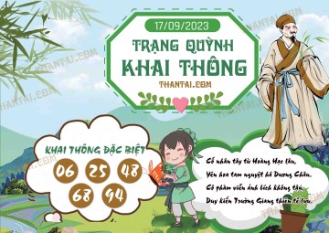 Trạng Quỳnh Khai Thông 17/09/2023