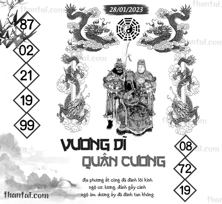Vương Dĩ Quân Cương 13/01/2023