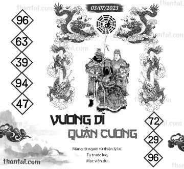 Vương Dĩ Quân Cương 03/07/2023