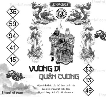 Vương Dĩ Quân Cương 21/07/2023