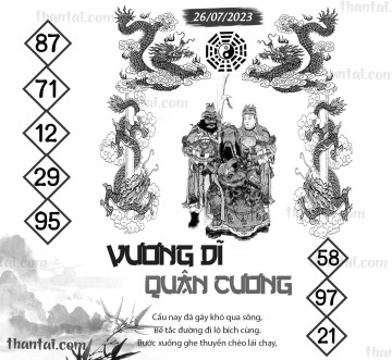 Vương Dĩ Quân Cương 26/07/2023