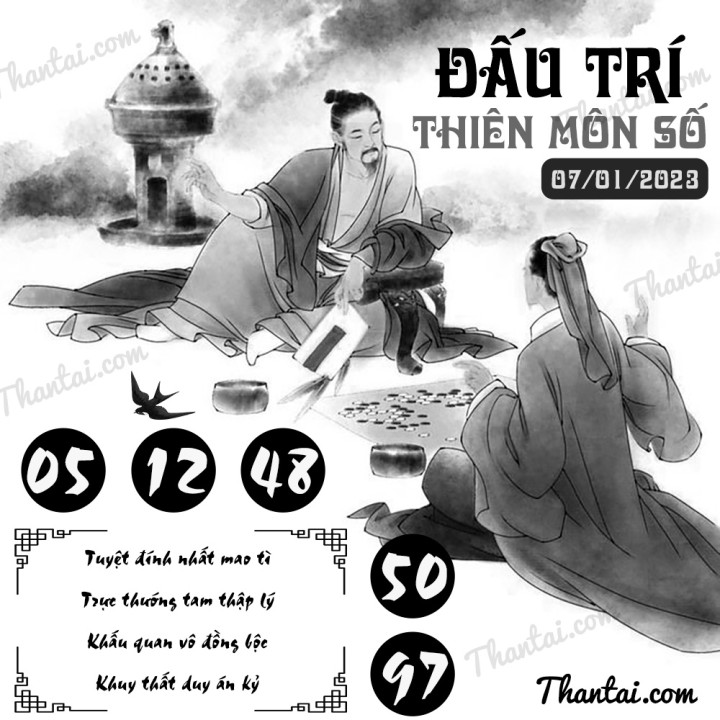 ĐẤU TRÍ THIÊN MÔN SỐ 01/01/2023