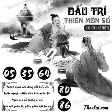ĐẤU TRÍ THIÊN MÔN SỐ 18/01/2023