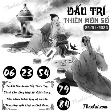 ĐẤU TRÍ THIÊN MÔN SỐ 29/01/2023