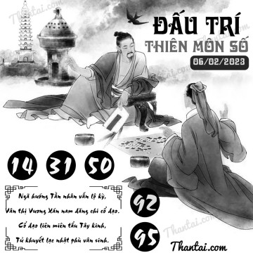 ĐẤU TRÍ THIÊN MÔN SỐ 06/02/2023