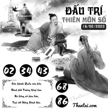 ĐẤU TRÍ THIÊN MÔN SỐ 16/02/2023