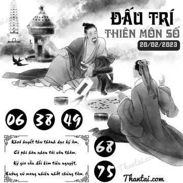 ĐẤU TRÍ THIÊN MÔN SỐ 20/02/2023