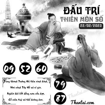 ĐẤU TRÍ THIÊN MÔN SỐ 22/02/2023