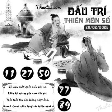 ĐẤU TRÍ THIÊN MÔN SỐ 28/02/2023