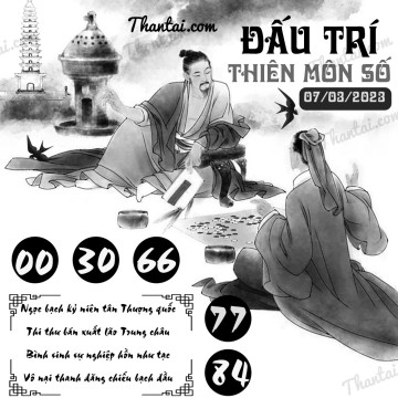 ĐẤU TRÍ THIÊN MÔN SỐ 07/03/2023