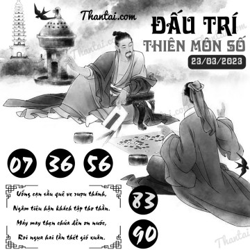 ĐẤU TRÍ THIÊN MÔN SỐ 23/03/2023