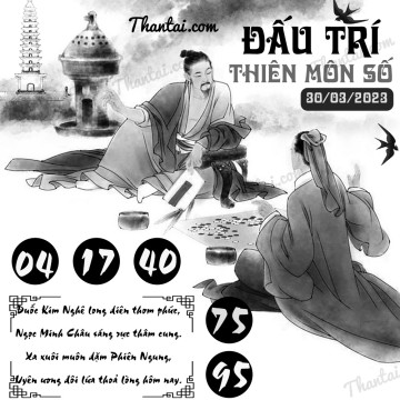 ĐẤU TRÍ THIÊN MÔN SỐ 30/03/2023