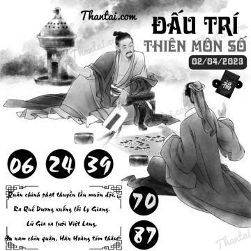 ĐẤU TRÍ THIÊN MÔN SỐ 02/04/2023