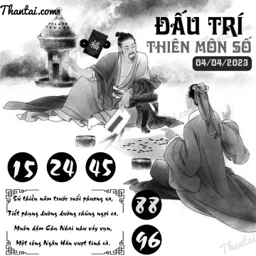 ĐẤU TRÍ THIÊN MÔN SỐ 04/04/2023