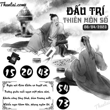 ĐẤU TRÍ THIÊN MÔN SỐ 08/04/2023