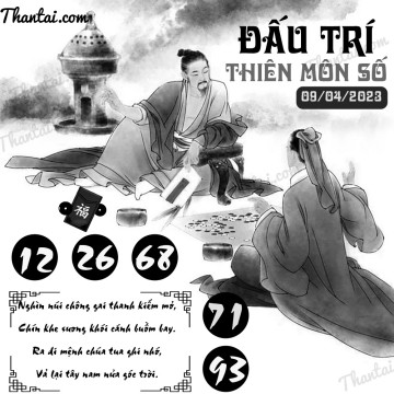 ĐẤU TRÍ THIÊN MÔN SỐ 09/04/2023