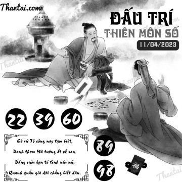 ĐẤU TRÍ THIÊN MÔN SỐ 11/04/2023