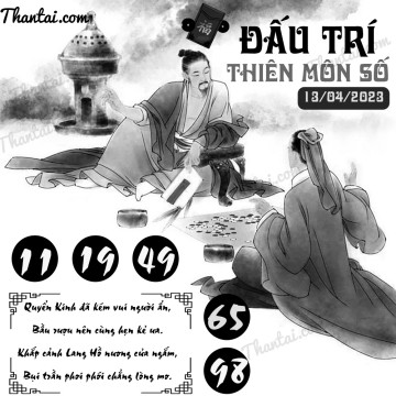 ĐẤU TRÍ THIÊN MÔN SỐ 13/04/2023