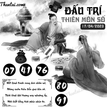 ĐẤU TRÍ THIÊN MÔN SỐ 17/04/2023