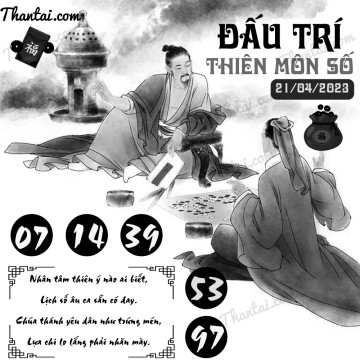 ĐẤU TRÍ THIÊN MÔN SỐ 21/04/2023