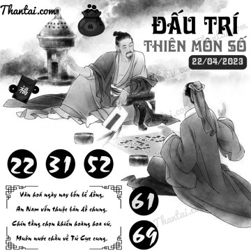 ĐẤU TRÍ THIÊN MÔN SỐ 22/04/2023