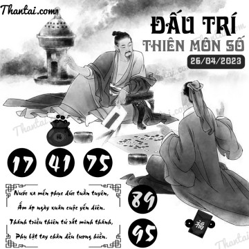 ĐẤU TRÍ THIÊN MÔN SỐ 26/04/2023