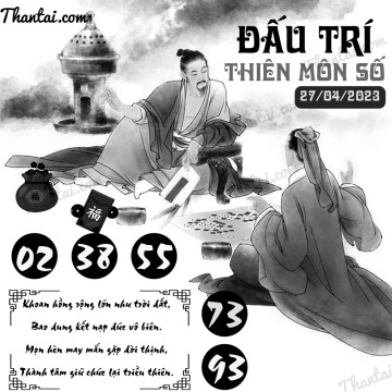 ĐẤU TRÍ THIÊN MÔN SỐ 27/04/2023