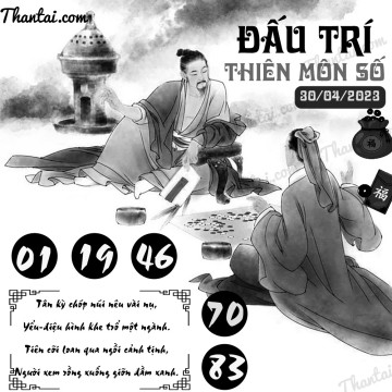 ĐẤU TRÍ THIÊN MÔN SỐ 30/04/2023