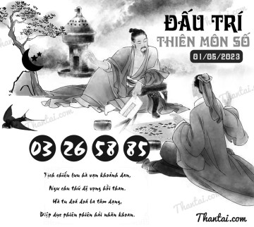ĐẤU TRÍ THIÊN MÔN SỐ 01/05/2023