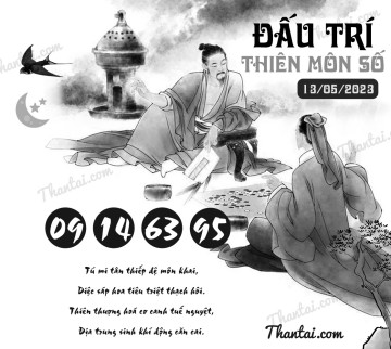 ĐẤU TRÍ THIÊN MÔN SỐ 13/05/2023