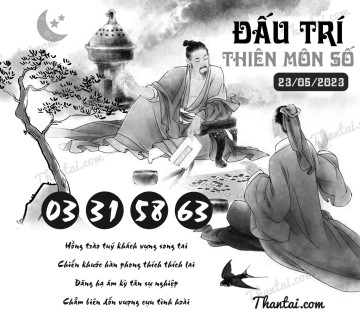 ĐẤU TRÍ THIÊN MÔN SỐ 23/05/2023