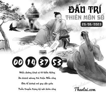 ĐẤU TRÍ THIÊN MÔN SỐ 25/05/2023