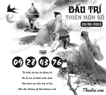 ĐẤU TRÍ THIÊN MÔN SỐ 28/05/2023