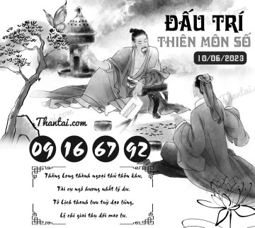 ĐẤU TRÍ THIÊN MÔN SỐ 10/06/2023