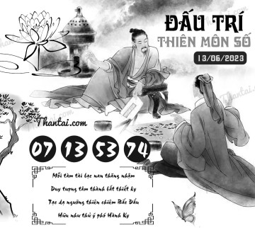 ĐẤU TRÍ THIÊN MÔN SỐ 13/06/2023