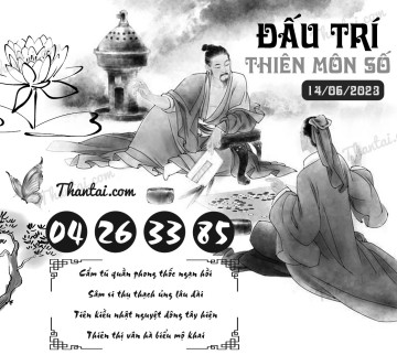 ĐẤU TRÍ THIÊN MÔN SỐ 14/06/2023