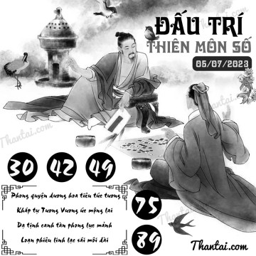 ĐẤU TRÍ THIÊN MÔN SỐ 05/07/2023