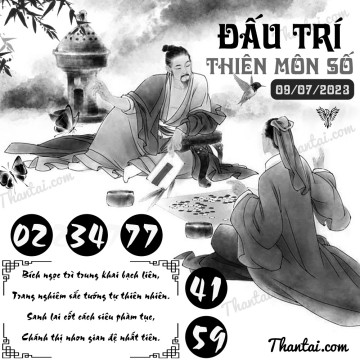 ĐẤU TRÍ THIÊN MÔN SỐ 09/07/2023