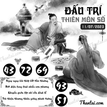 ĐẤU TRÍ THIÊN MÔN SỐ 11/07/2023