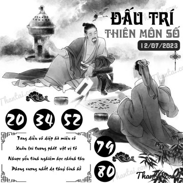 ĐẤU TRÍ THIÊN MÔN SỐ 12/07/2023