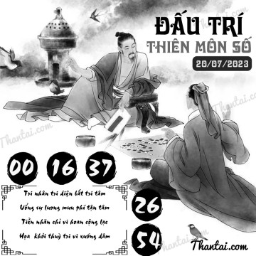 ĐẤU TRÍ THIÊN MÔN SỐ 20/07/2023