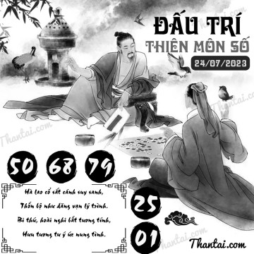 ĐẤU TRÍ THIÊN MÔN SỐ 24/07/2023