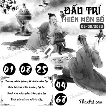 ĐẤU TRÍ THIÊN MÔN SỐ 06/08/2023