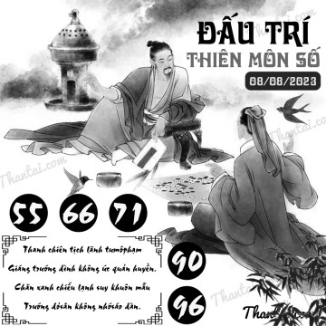 ĐẤU TRÍ THIÊN MÔN SỐ 08/08/2023